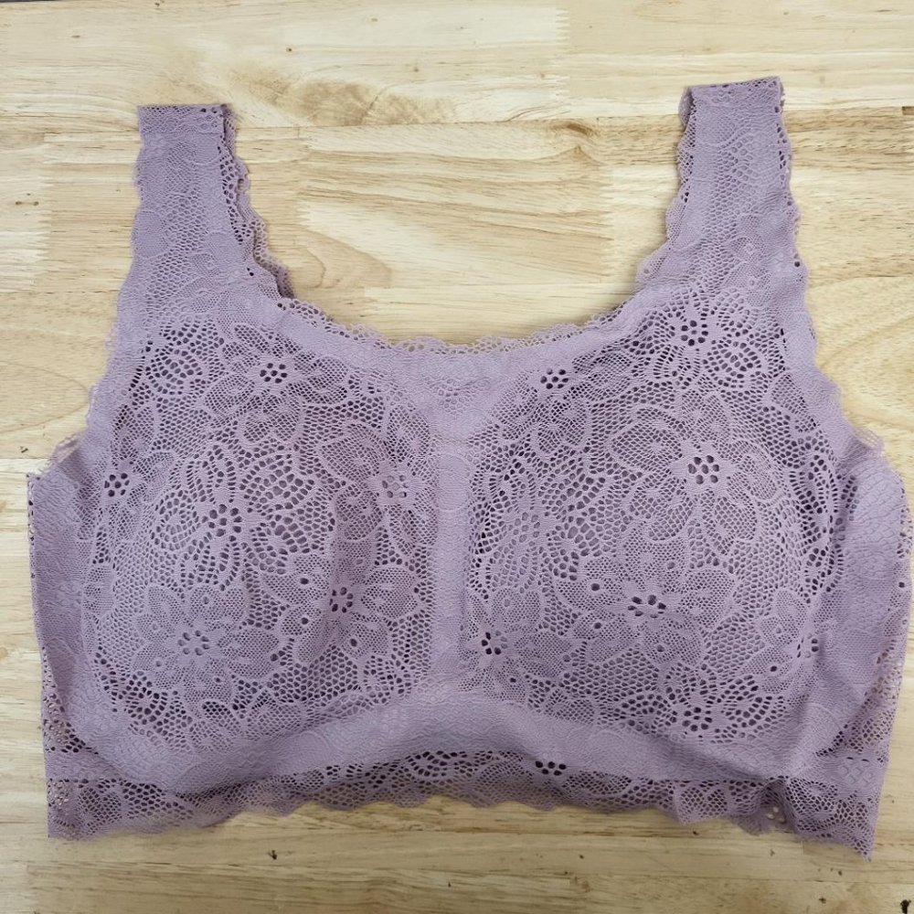 Rhonda Shear Women's Stretch Lace Leisure Bra Style#9590